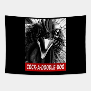 Chicken Horror on your Face - Cock a Doodle Doo Tapestry