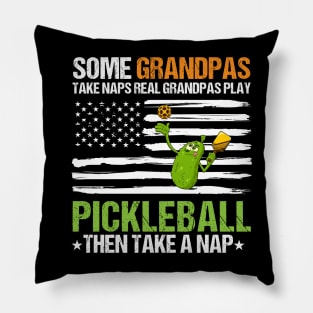 Funny Grandpa Pickleball,Father's Day Racquetball Sport fan Pillow