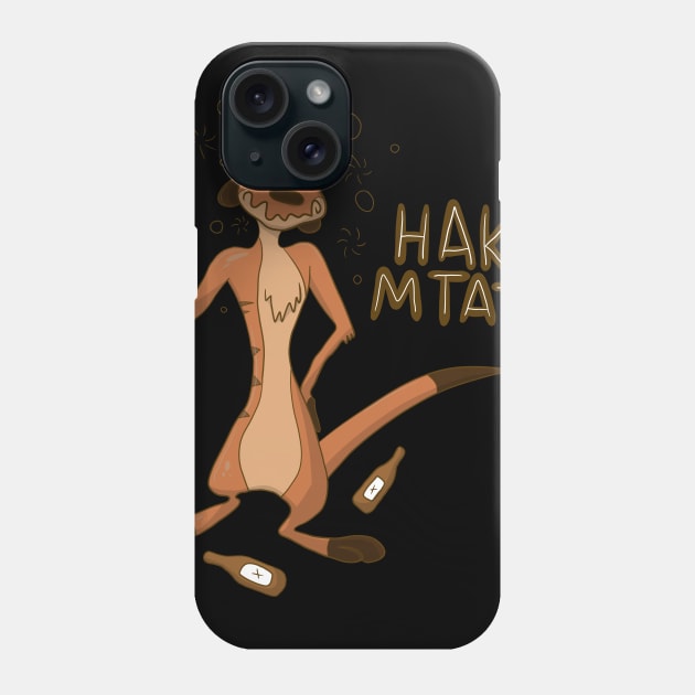 Funny meerkat Phone Case by Kakescribble