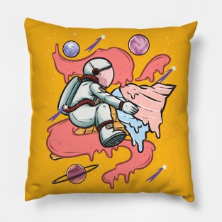 Astronaut Ice Cream Outer Space Planets Pillow