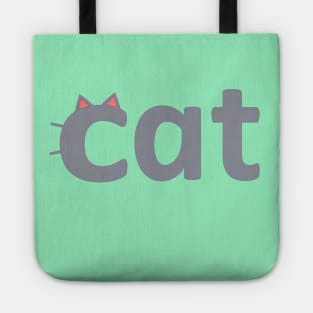 Grey cat Tote