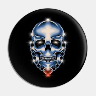 Skull chrome Pin