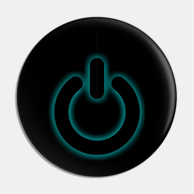 Power Button Pin by Bigrum P. Bear Designs