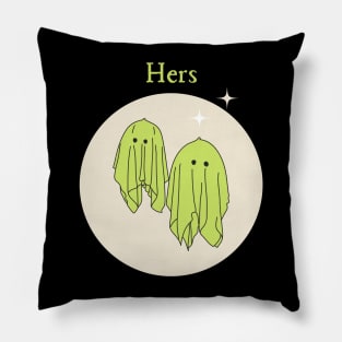 Hers Ghost Couple style 3 Pillow