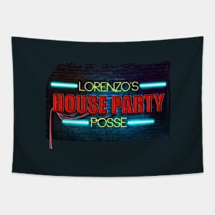 Lorenzo's House Party Colour Neon Tapestry