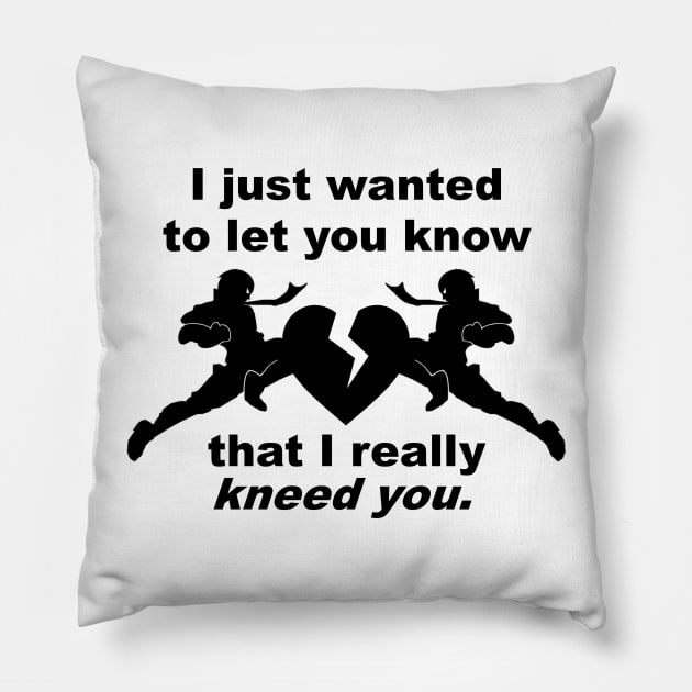 I really kneed you Pillow by ProjectGanondorf