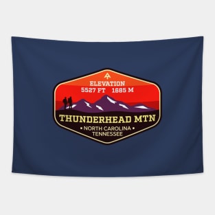 Thunderhead Mountain -  North Carolina / Tennessee - Appalachian Trail Mountain Climbing Badge Tapestry