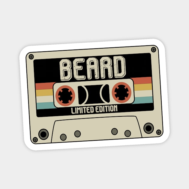 Beard - Limited Edition - Vintage Style Magnet by Debbie Art