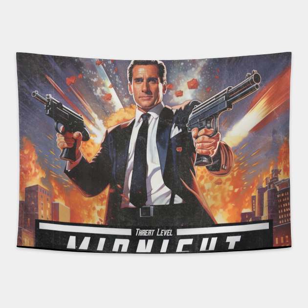 The Office Characters as Retro Game cover Tapestry by Maverick Media