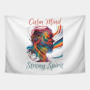 Calm Mind, Strong Spirit, Mental Health, Meditation, Tapestry