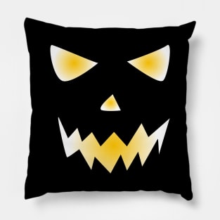 Cat Face Meh Funny Halloween Pillow