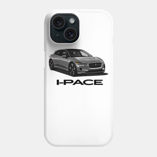 Jaguar I-Pace Grey Phone Case by Woreth