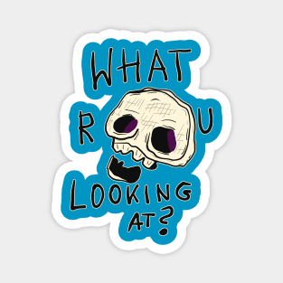 Funny Rude Skull Magnet