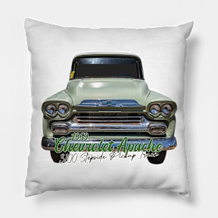 1959 Chevrolet Apache 3100 Stepside Pickup Truck Pillow