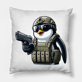 Tactical penguin Pillow