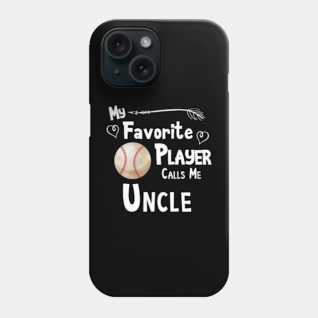 Favorite Player Uncle Love Softball Player Phone Case by Magic Ball