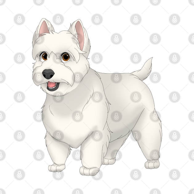 West Highland White Terrier Dog by millersye