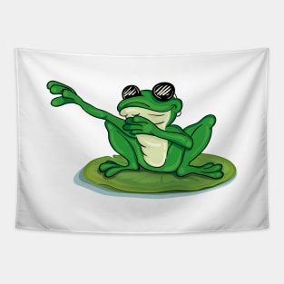 'Dabbing Toad Frog' Funny Dabbing Animal Gift Tapestry