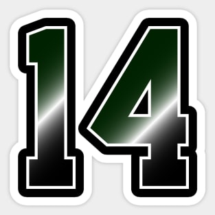 Number 14 Basketball Stickers for Sale