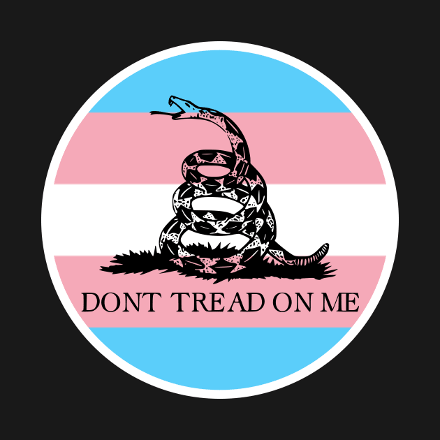 Transgender Gadsden Flag by Shared Reality Shop