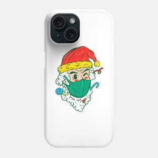 Funny Santa Wearing Mask Phone Case