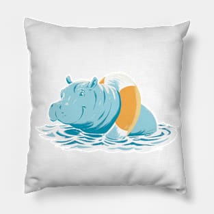 Happy hippo Pillow