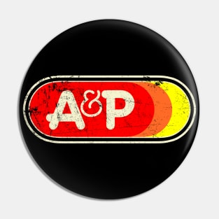 A & P 70s Oval Pin