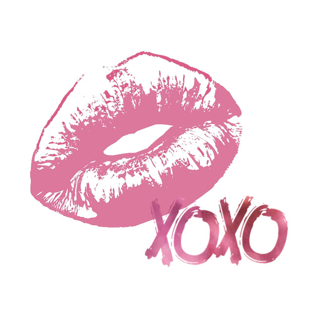 XOXO Pink Lips - Xoxo - Kids T-Shirt | TeePublic