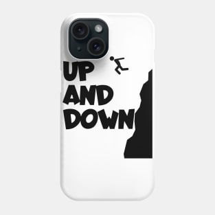 Cliff jumping up and down Phone Case