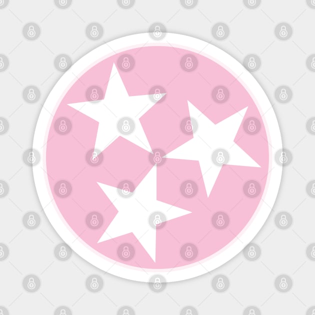 Light Pink Tennessee TriStar Magnet by dustinjax