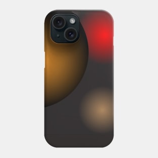 gold bubble black background Phone Case