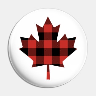 Canada Maple Leaf Red Flannel Canadian Pin