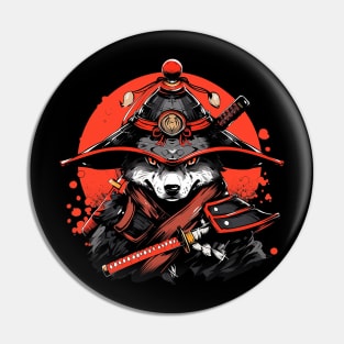 samurai dog Pin