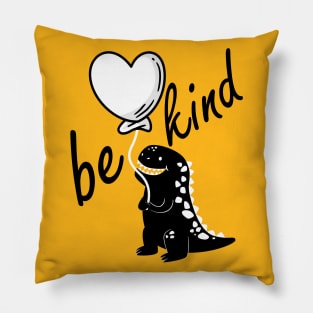 be kind dinosaur shirt Pillow