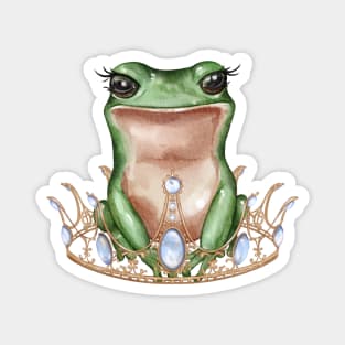 Cute frog with crown Magnet