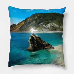 The white spirit wait the waves Pillow