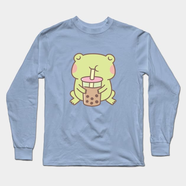 Cute Green Frog Crew Neck T-Shirt