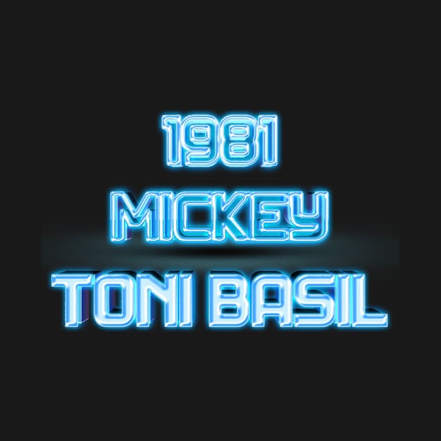 1981 toni basil - neon retro text by Mudoroth