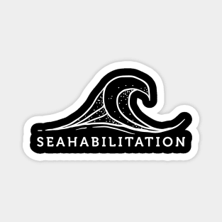 'Seahabilitation' Ocean Conservation Shirt Magnet