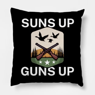 Suns up guns up Pillow