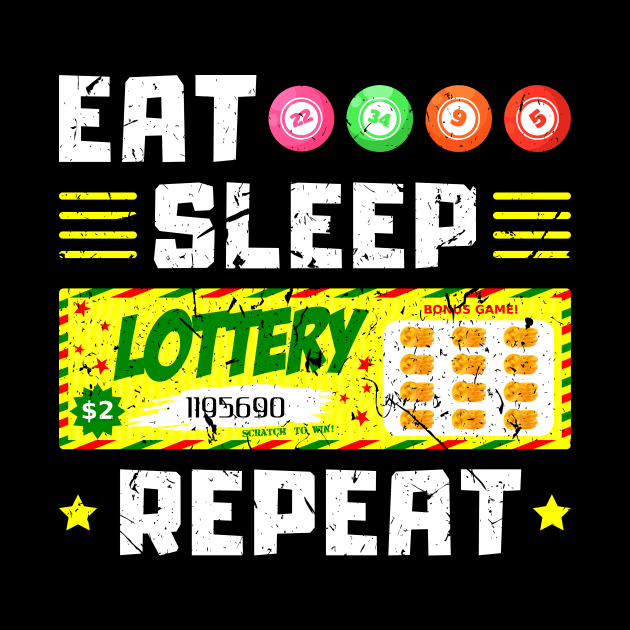 Lucky Lottery Ticket Lotto by Humbas Fun Shirts