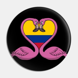 Flamingo Colombia Pin