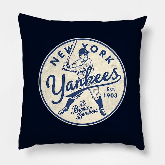 Old Style New York Yankees FULL SIZE by Buck Tee Pillow by Buck Tee