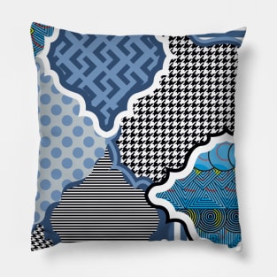 Pastel colors geometric shapes Pillow