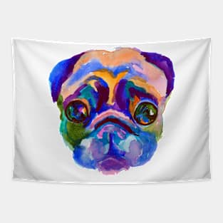 Pug portrait Tapestry