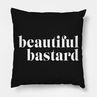 Beautiful Bastard Merch Beautiful Bastard Logo Pillow