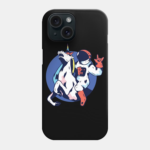 Astronaut and Unicorn Phone Case by EarlAdrian