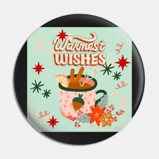 Warm Wishes on the Holiday Pin