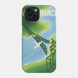 Visit France vintage travel Phone Case