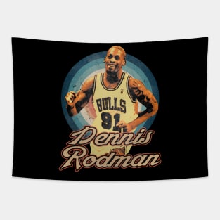 Retro Sports Rodman Lover Gifts Tapestry